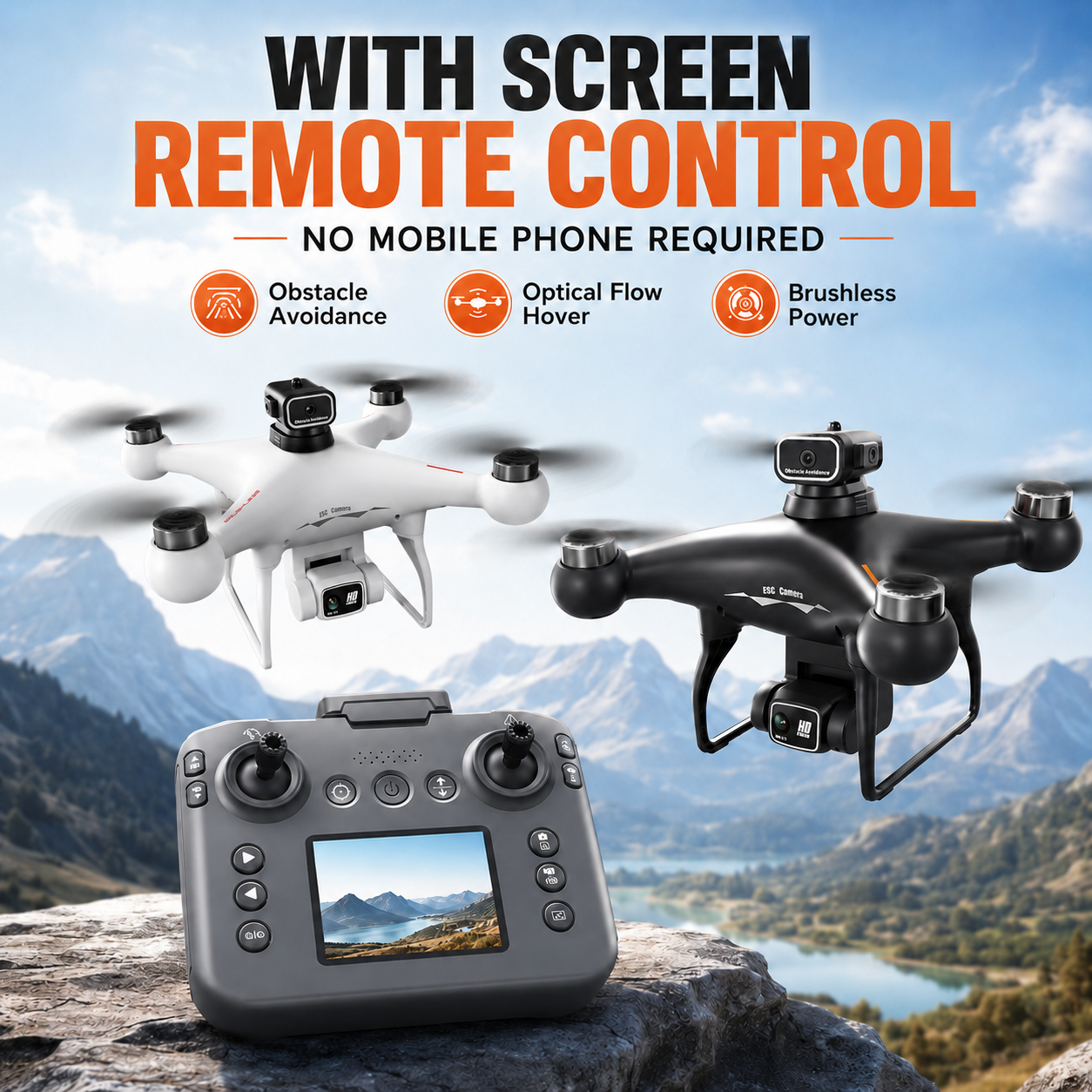 Drone Rc Flight Controller - ZNLYRION S116 RC Drone Brushless Motor