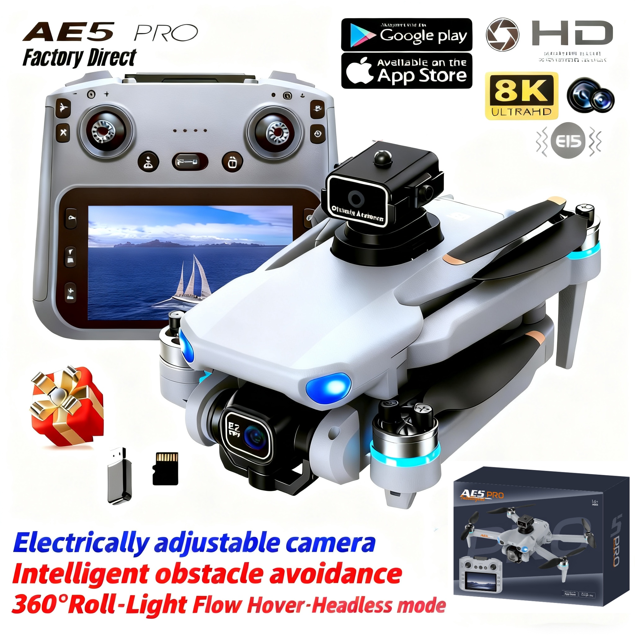 Drone Without Rc - 2026 New AE5 Pro Drone 8K