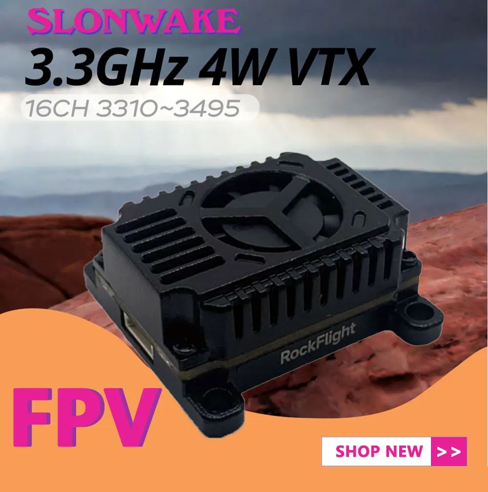 SLONWAKE FPV 3.3G 16CH 4000mW  - مراجعة Drone Rc1 وسعره