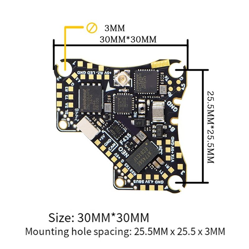 FBIL-F435 NEO 1S AIO Flight Co - مراجعة Drone Rc Flight Controller وسعره