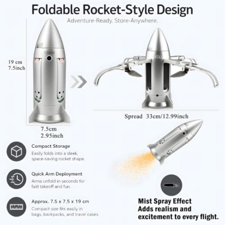 Outdoor RC rocket drone for ki - مراجعة Drone Rc Foldable وسعره