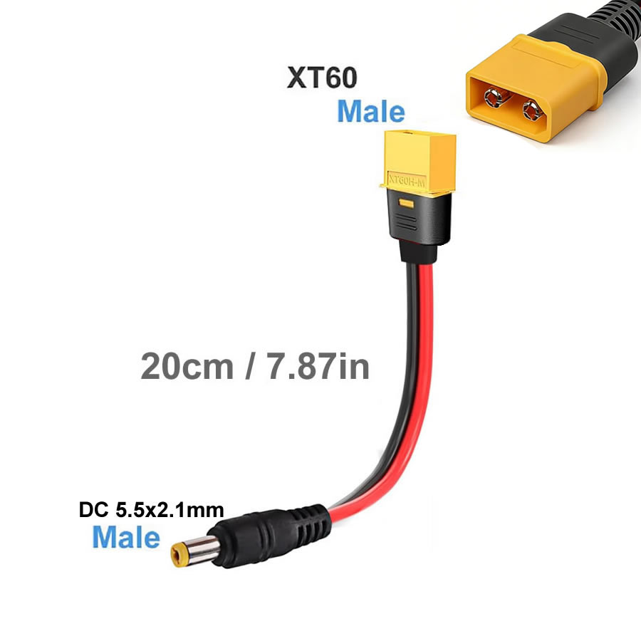 XT60 Plug Female Male To DC 5. - مراجعة Drone Rc Car Hybrid وسعره