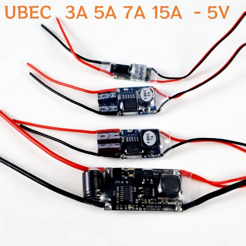UBEC 5V 3A 5A 7A 15A Full Shie - مراجعة Drone Switch Rc وسعره