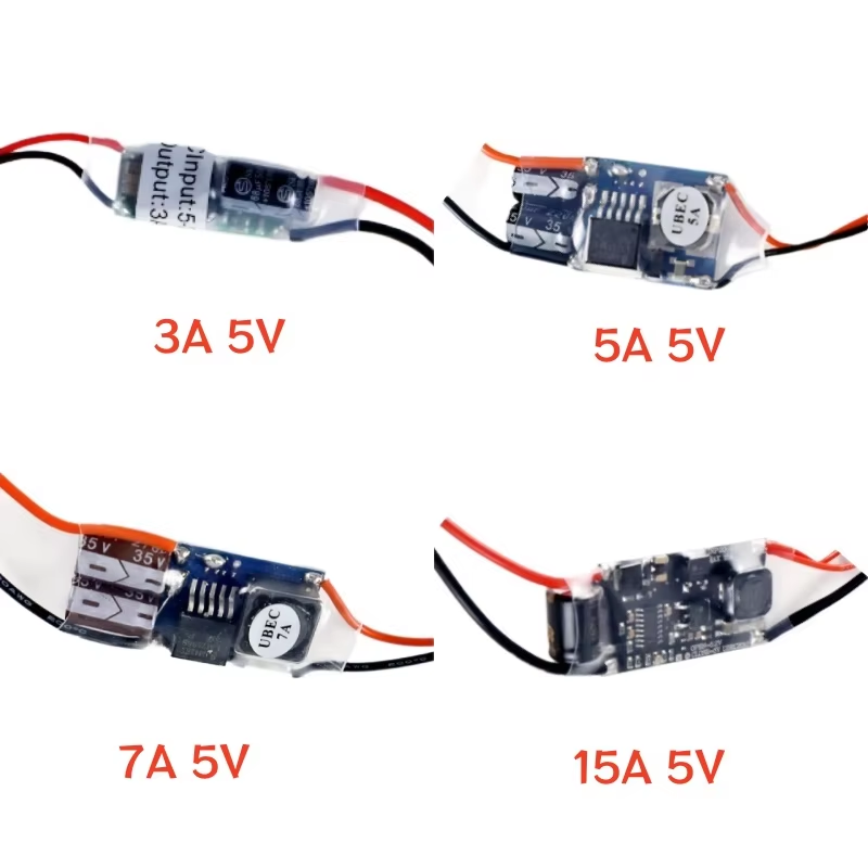 UBEC 5V 3A 5A 7A 15A Full Shie - مراجعة Drone Switch Rc وسعره