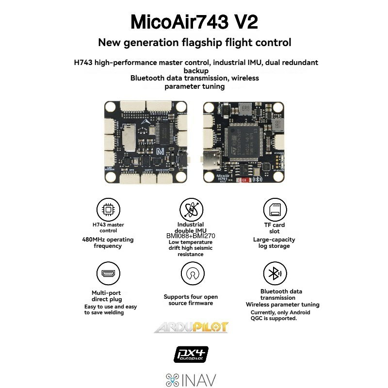 MicoAir743 V2   Flight Control - مراجعة Drone Rc Flight Controller وسعره