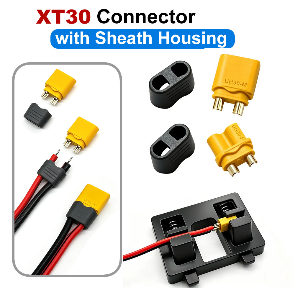 XT30 Bullet Connector With She - مراجعة Drone Rc Car Hybrid وسعره