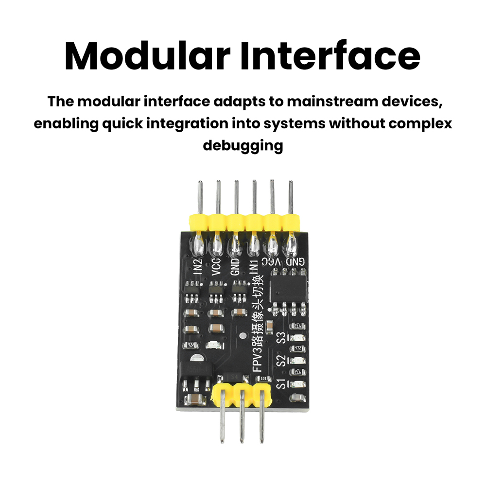 DC5-12V 3-Channel Video Switch - مراجعة Drone Switch Rc وسعره