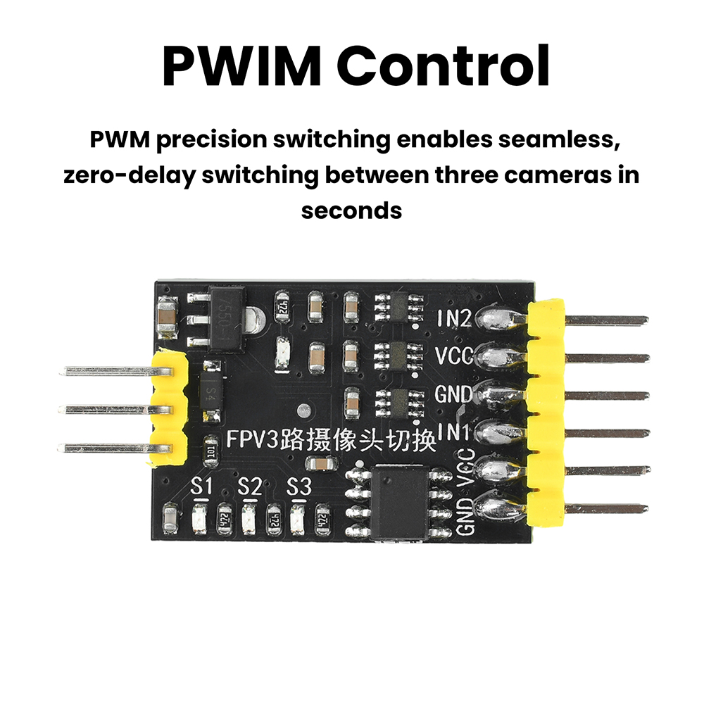 DC5-12V 3-Channel Video Switch - مراجعة Drone Switch Rc وسعره