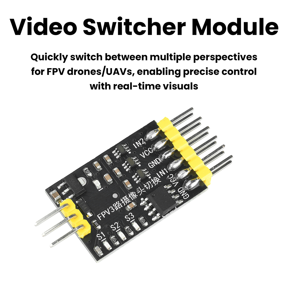DC5-12V 3-Channel Video Switch - مراجعة Drone Switch Rc وسعره