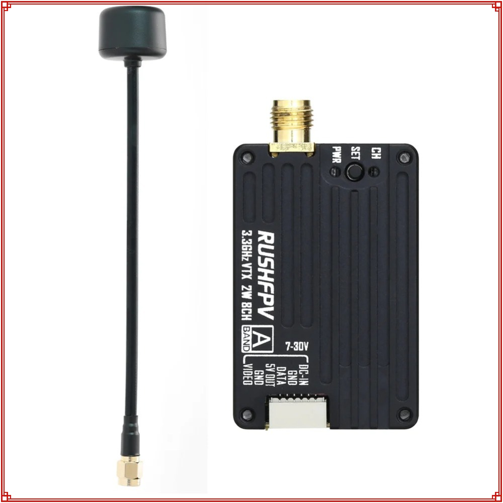 2026 New RUSHFPV 3.3G 2W VTX T - مراجعة Rc Transmitter وسعره