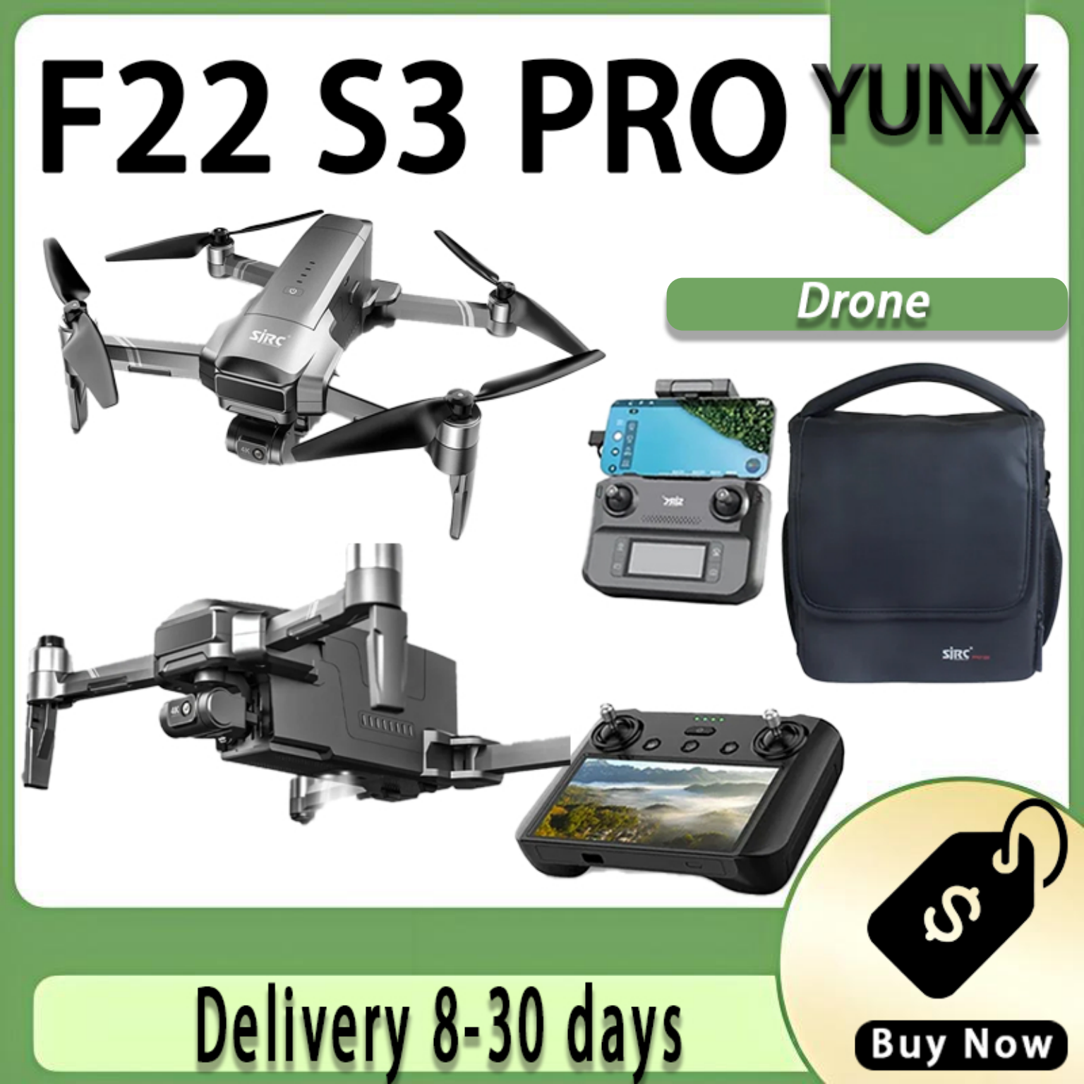 SJRC F22 S3 PRO Drone 4K HD Ca - مراجعة Drone F22 Rc وسعره