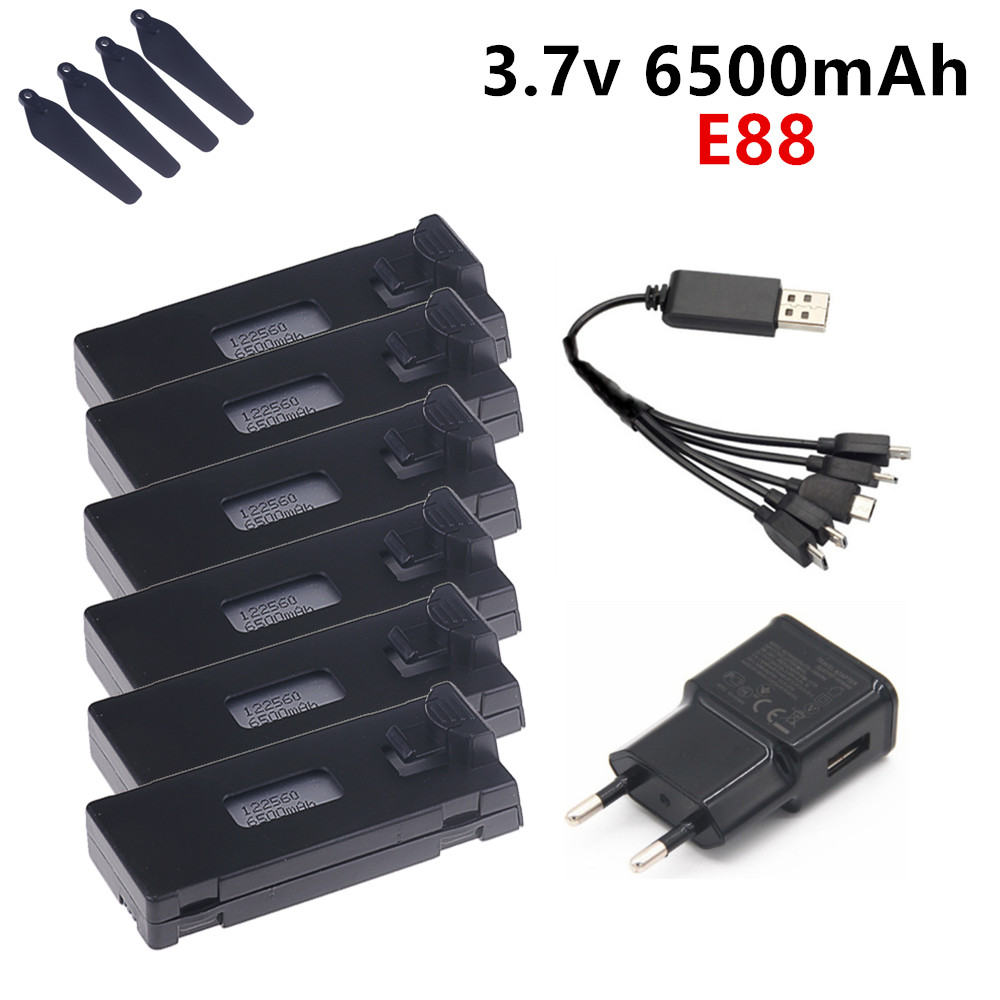 3.7V 6500mAh Lipo Battery For  - مراجعة Drone Rc E99 Pro وسعره