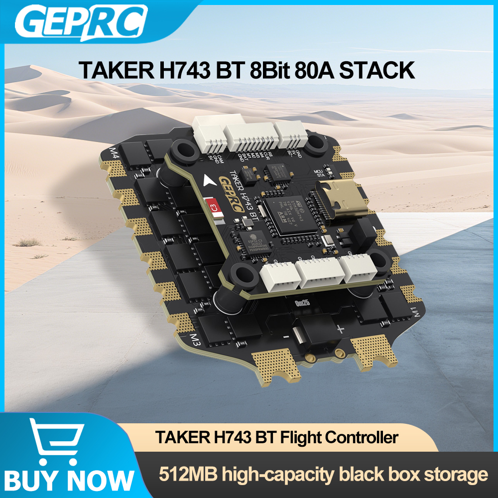 GEPRC TAKER H743 BT 8Bit 80A S - مراجعة Drone Tech Rc وسعره