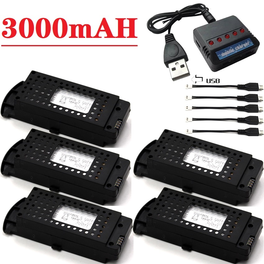 Q6 Drones Battery 3.7V 3000mAh - مراجعة Drone Zll Rc وسعره