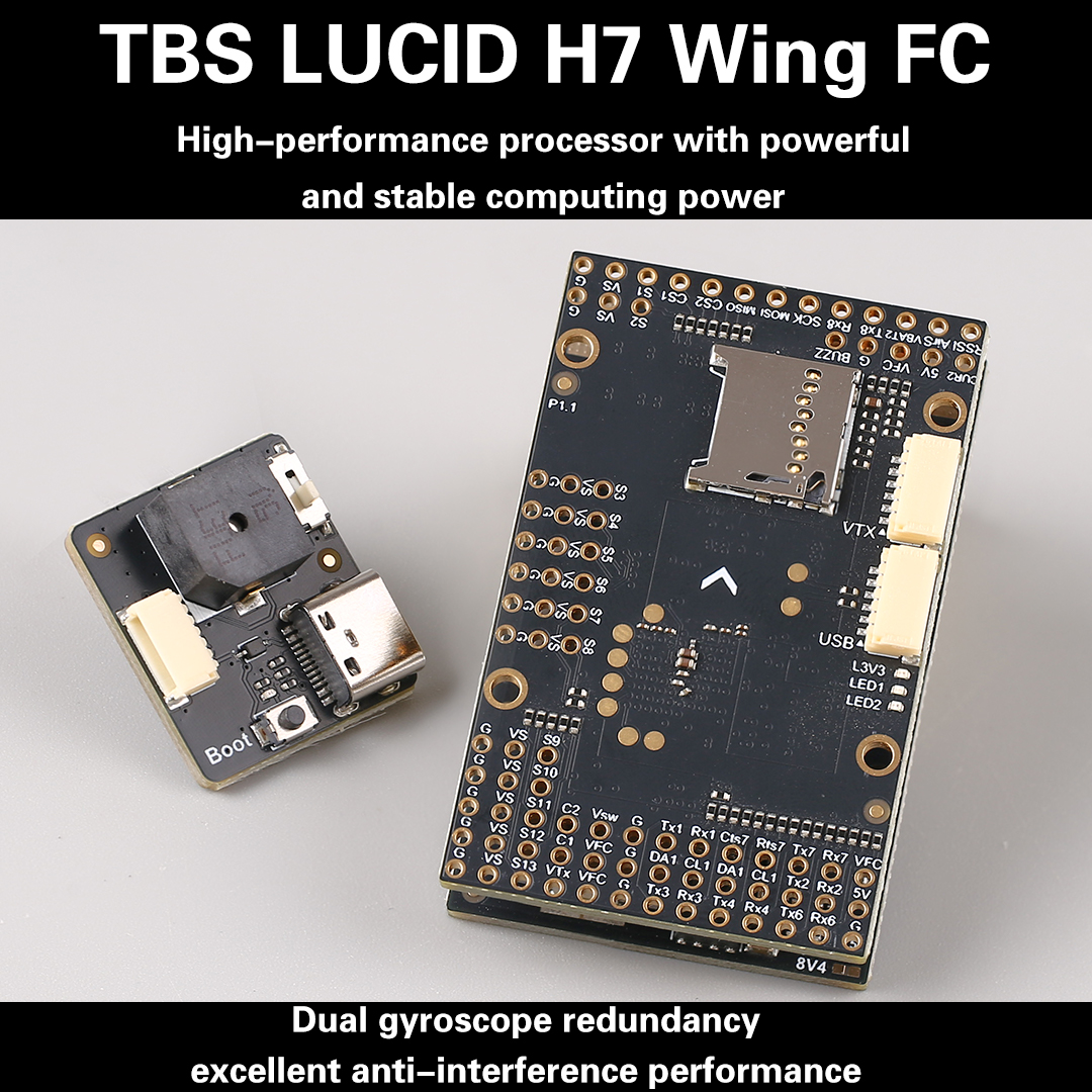 TBS LUCID H7 WING FC Dual Gyro - مراجعة Drone Tech Rc وسعره