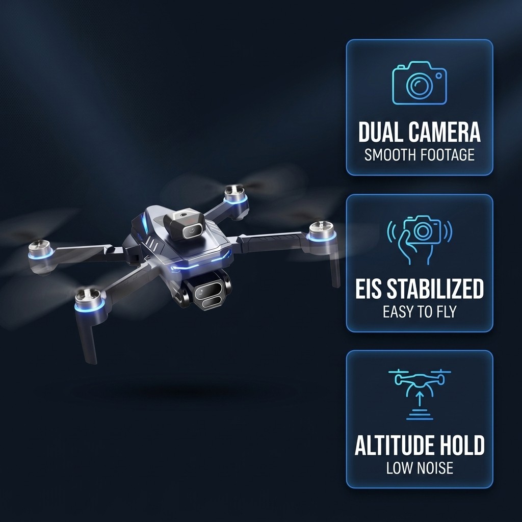 New GT8 Drone Professional 8K  - مراجعة Drone Rc Foldable وسعره