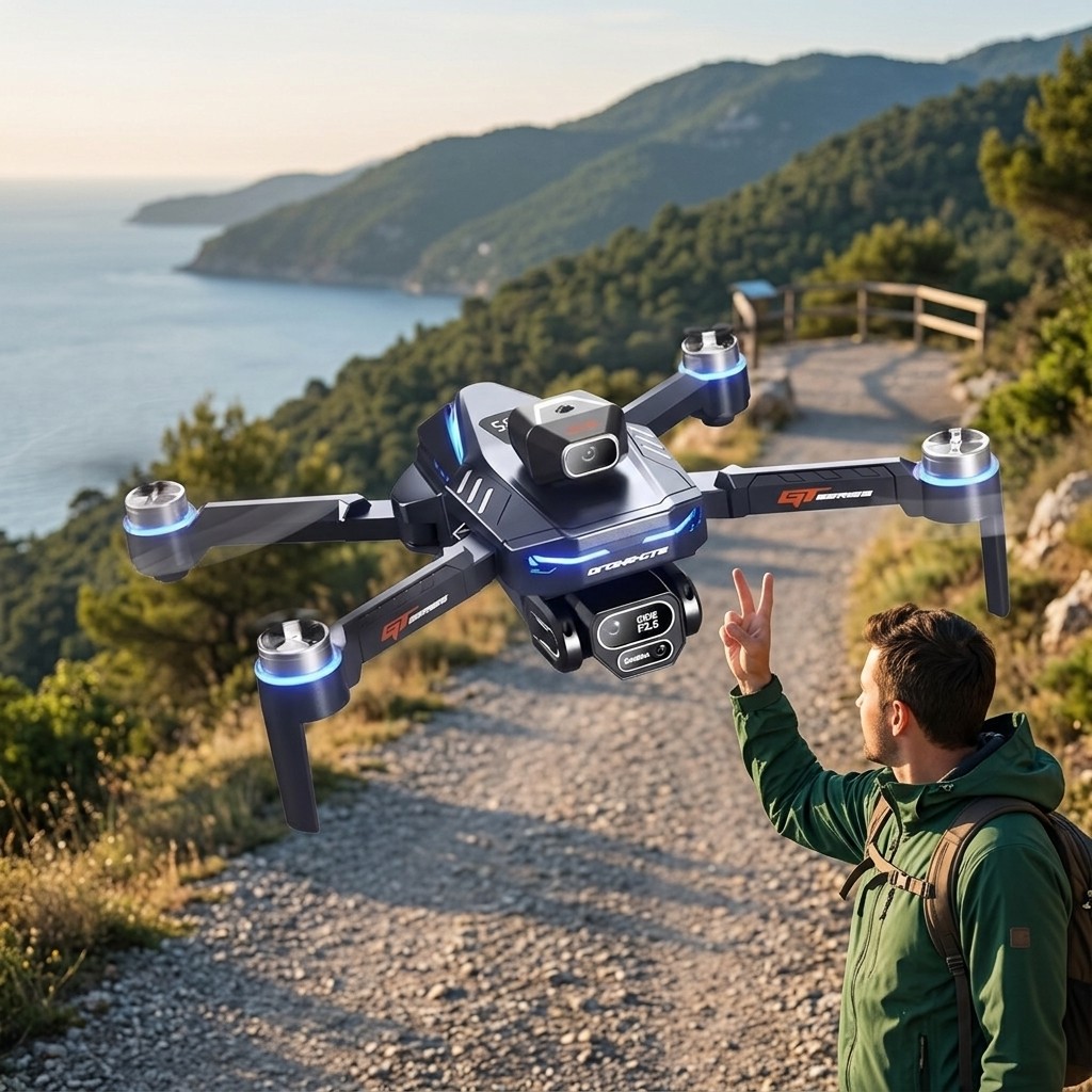 New GT8 Drone Professional 8K  - مراجعة Drone Rc Foldable وسعره