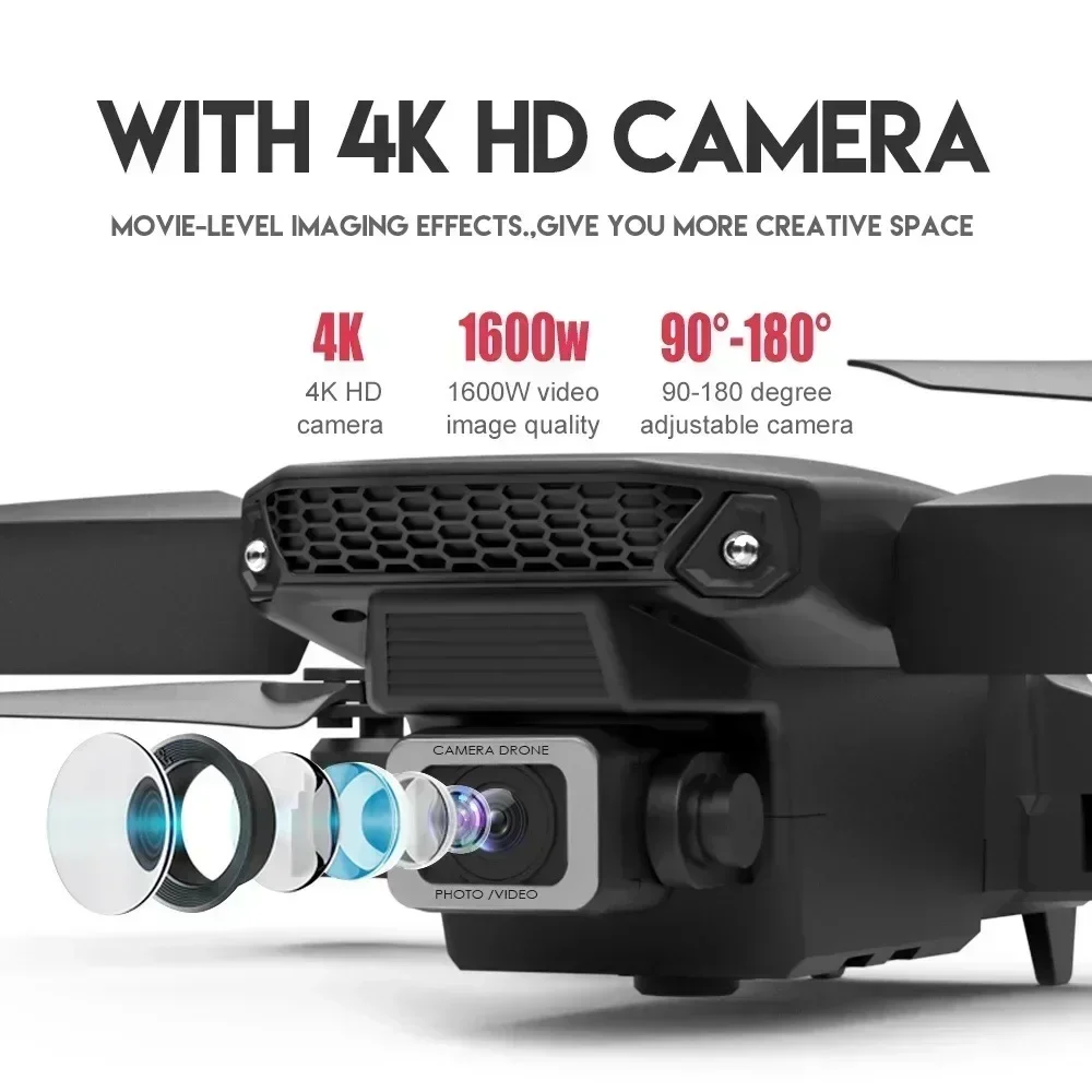E88 Pro WIFI FPV Drone Wide An - مراجعة Drone E88 Rc Quadcopter وسعره