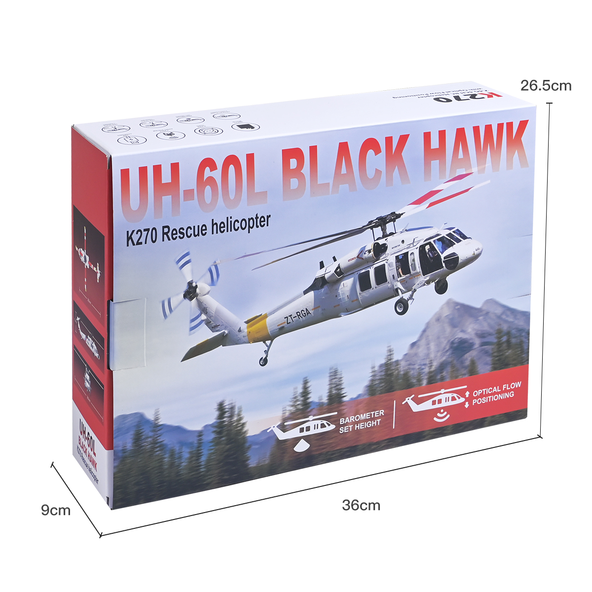WLtoys K170 K270 UH-60L Brushl - مراجعة Rc Helicopter Gyro وسعره