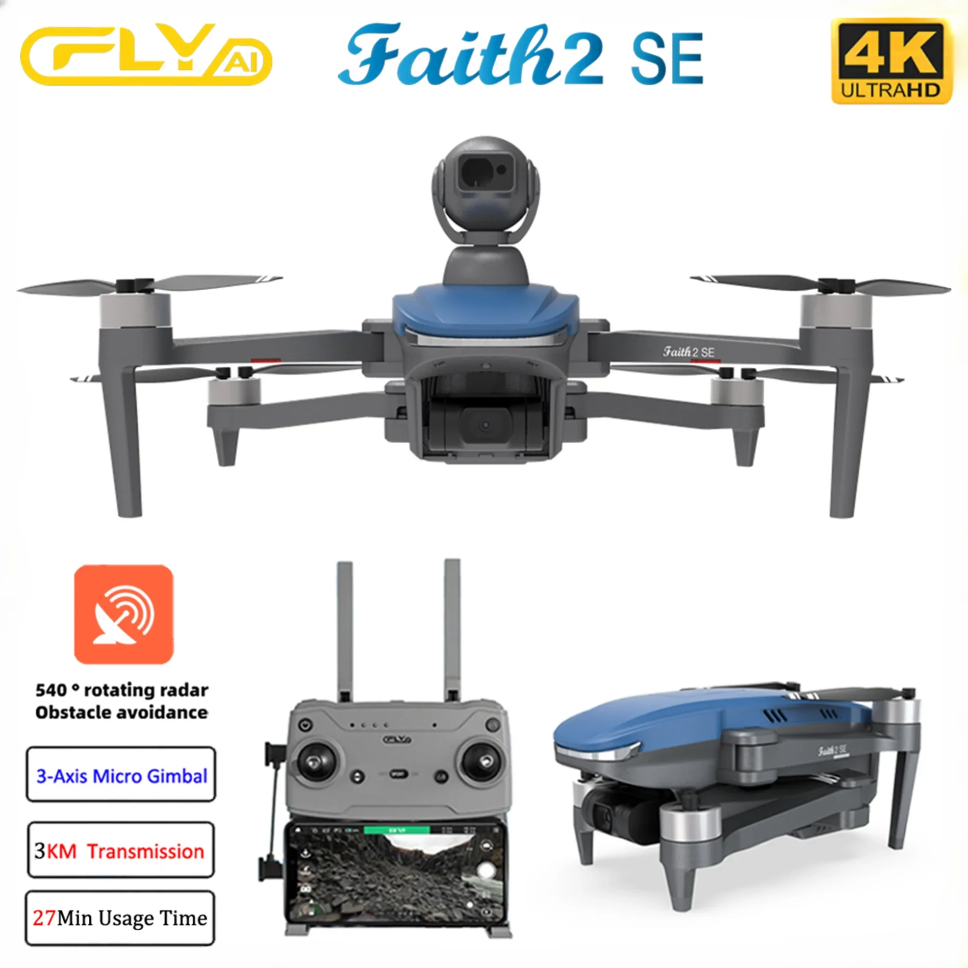 Faith 2 SE With 540° Obstacle  - مراجعة Drone F22 Rc وسعره