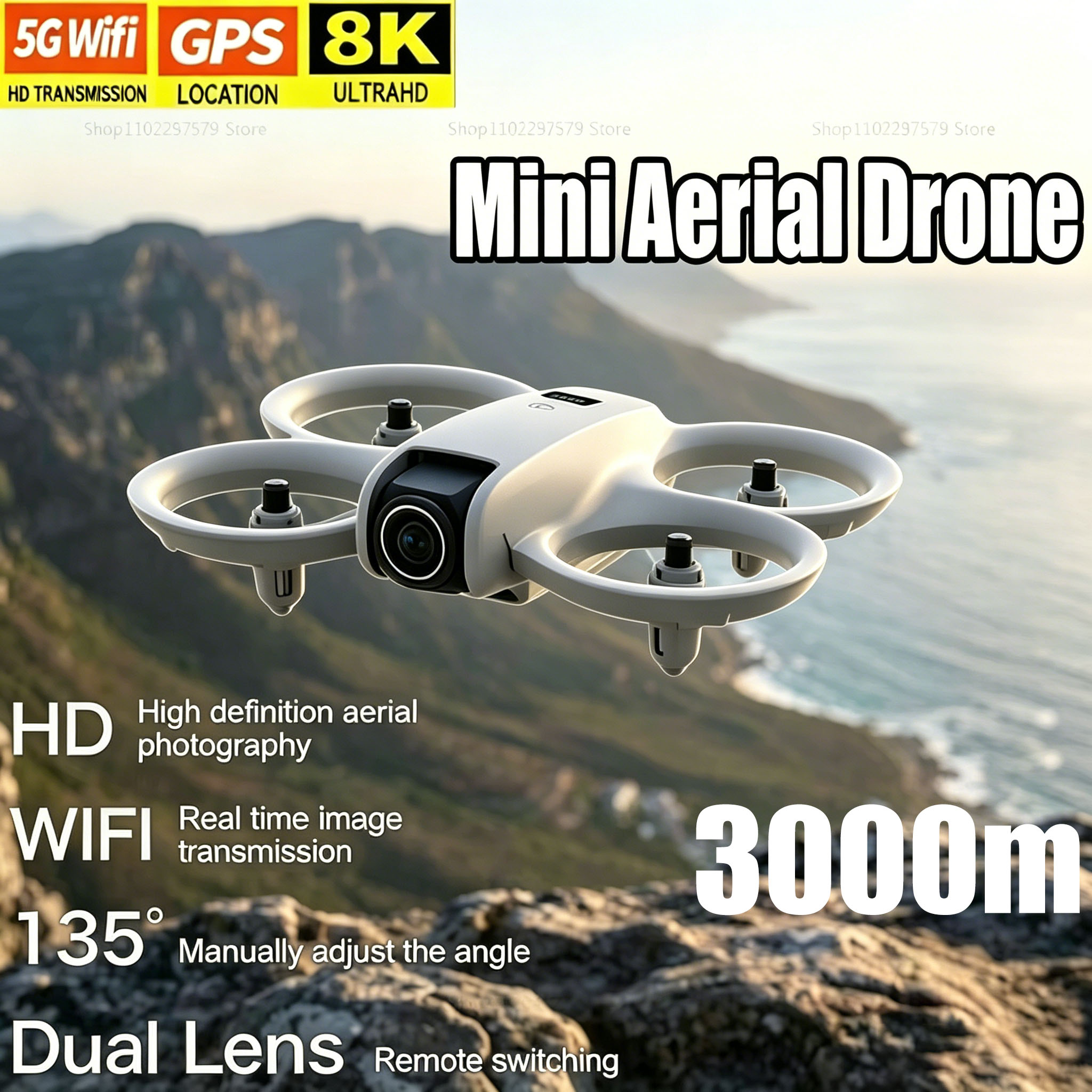 Mini Drone with 8K HD Camera F - مراجعة Drone Rc Foldable وسعره