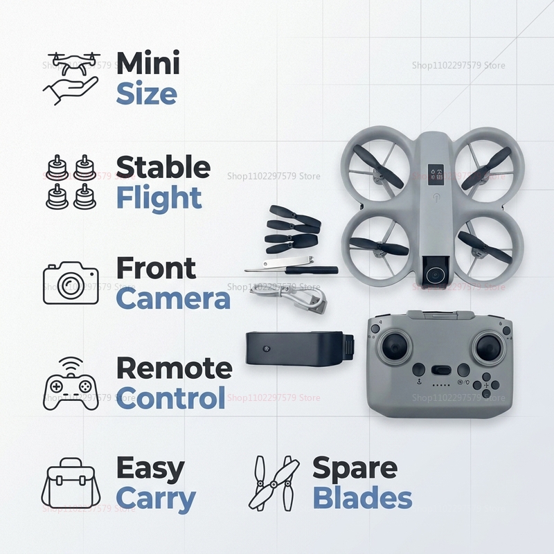Mini Drone with 8K HD Camera F - مراجعة Drone Rc Foldable وسعره