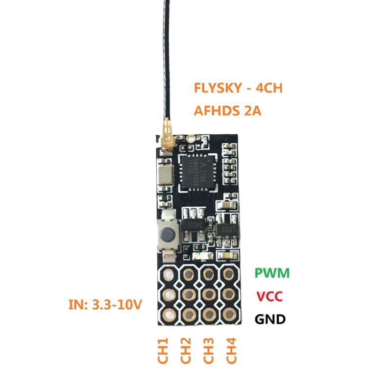 Flysky FS2A Mini Receiver 4CH  - مراجعة Drone Tech Rc وسعره