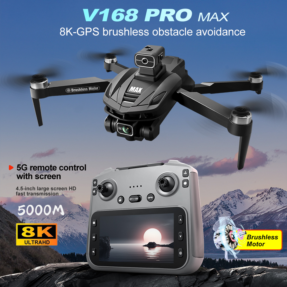 V168 PRO Max GPS Drone 8K Prof - مراجعة Drone Rc Harness وسعره