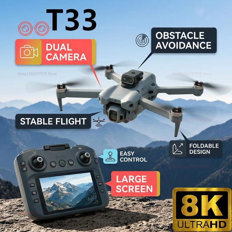 2026 New T33 RC Drone 8K Camer - مراجعة Drone Rc Foldable وسعره
