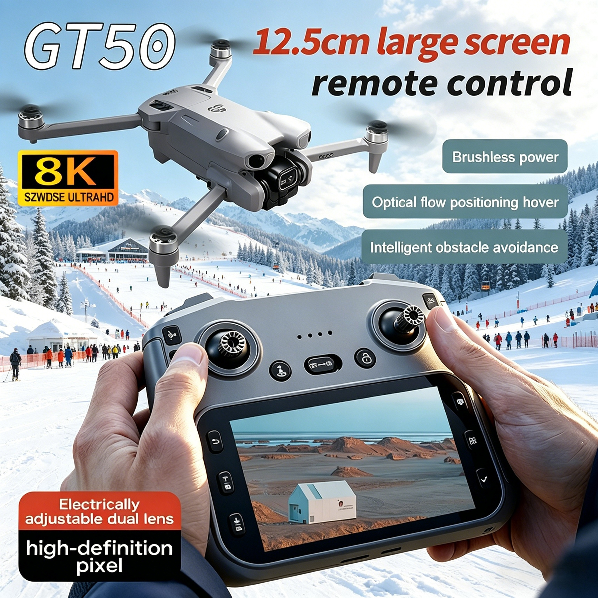 GT50 PRO MIni 5 pro RC Drone 8 - مراجعة Drone Rc Flight Controller وسعره