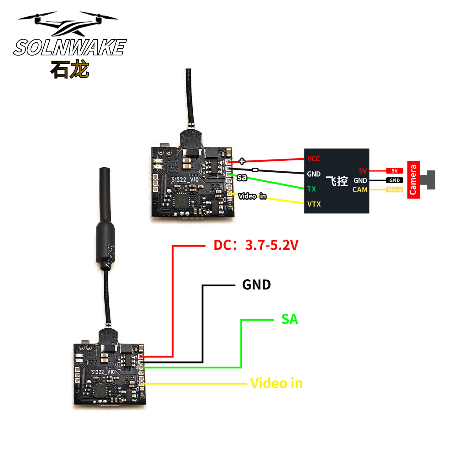 SLONWAKE Nano 5.8G 48CH 200mW  - مراجعة Drone Rc1 وسعره