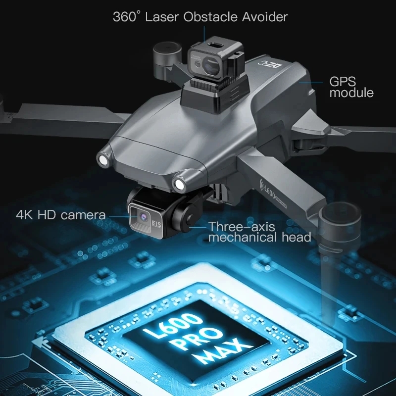 L600 PRO MAX GPS Drone Profess - مراجعة Drone Rc Harness وسعره