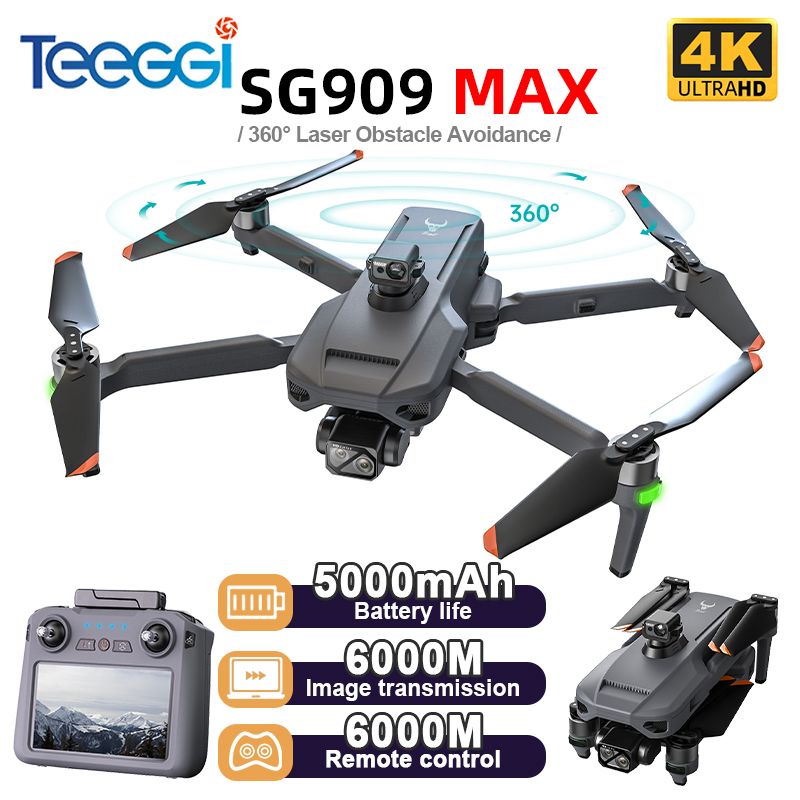 Teeggi SG909 MAX GPS Drone Wit - مراجعة Drone Rc Foldable وسعره