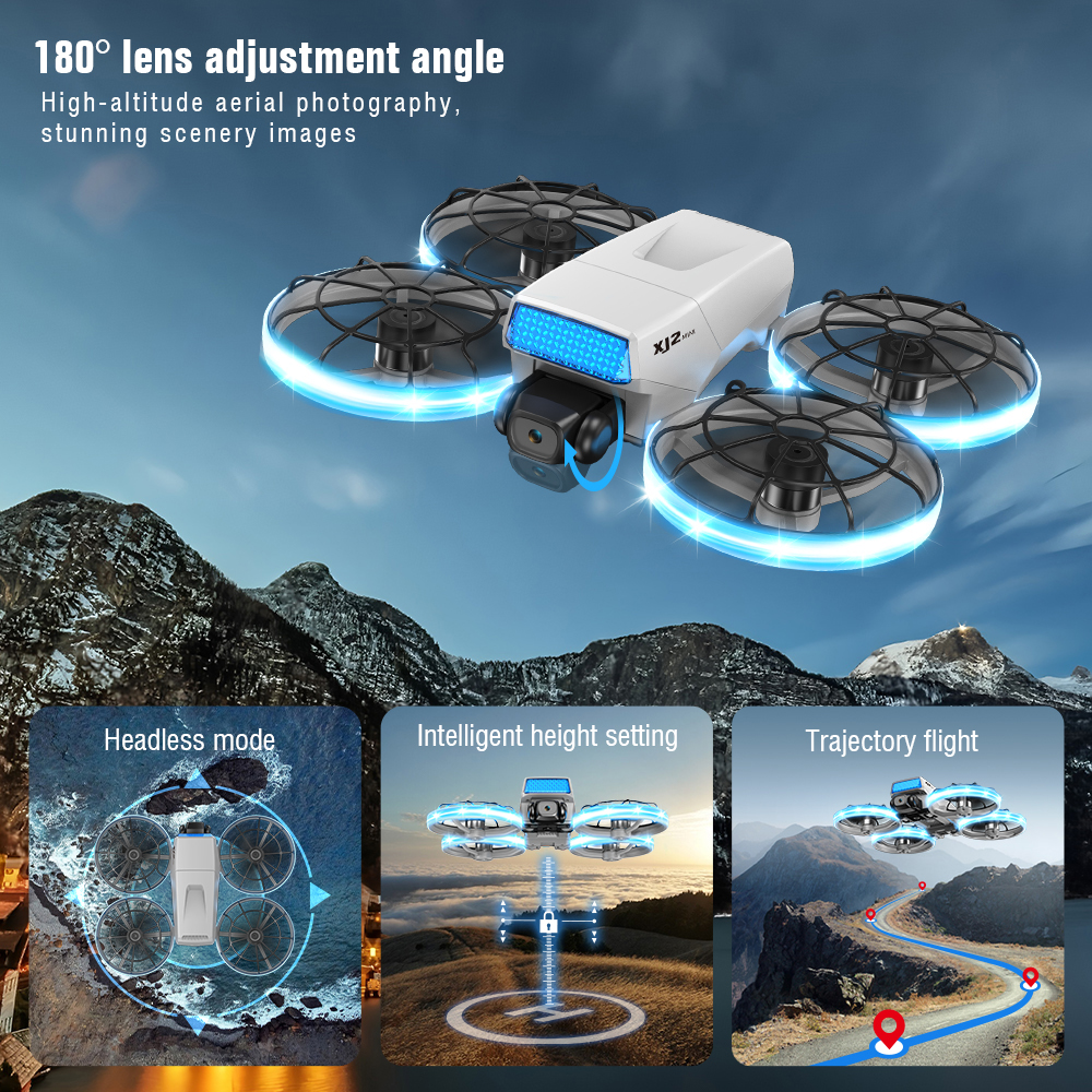 XJ2Mini Camera Drone Professio - مراجعة Drone Rc Controller Cover وسعره