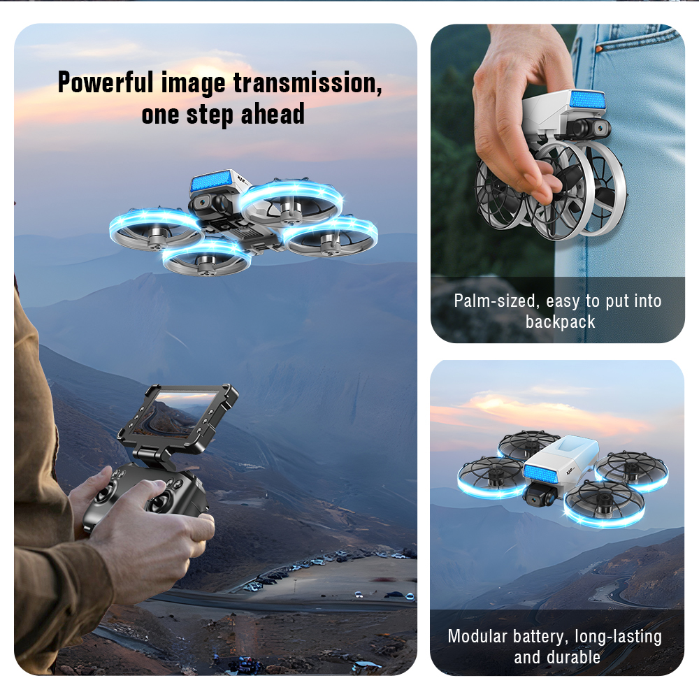 XJ2Mini Camera Drone Professio - مراجعة Drone Rc Controller Cover وسعره