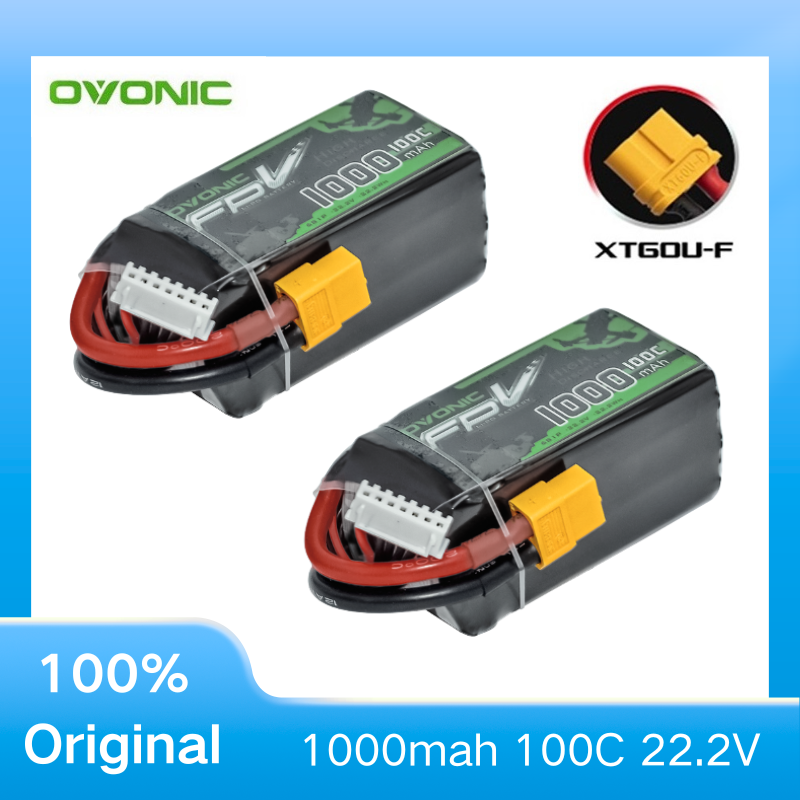 2Pcs OVONIC 1000mAh 100C 22.2V - مراجعة Drone Zll Rc وسعره