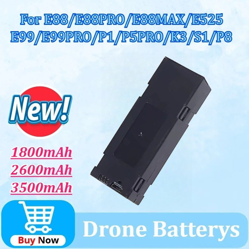 3.7V 1800/2600/3500mAh RC Dron - مراجعة Drone Rc E99 Pro وسعره