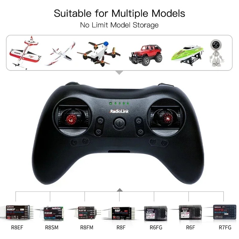 Radiolink T8S 8CH 2.4G RC Tran - مراجعة Drone Rc Game وسعره