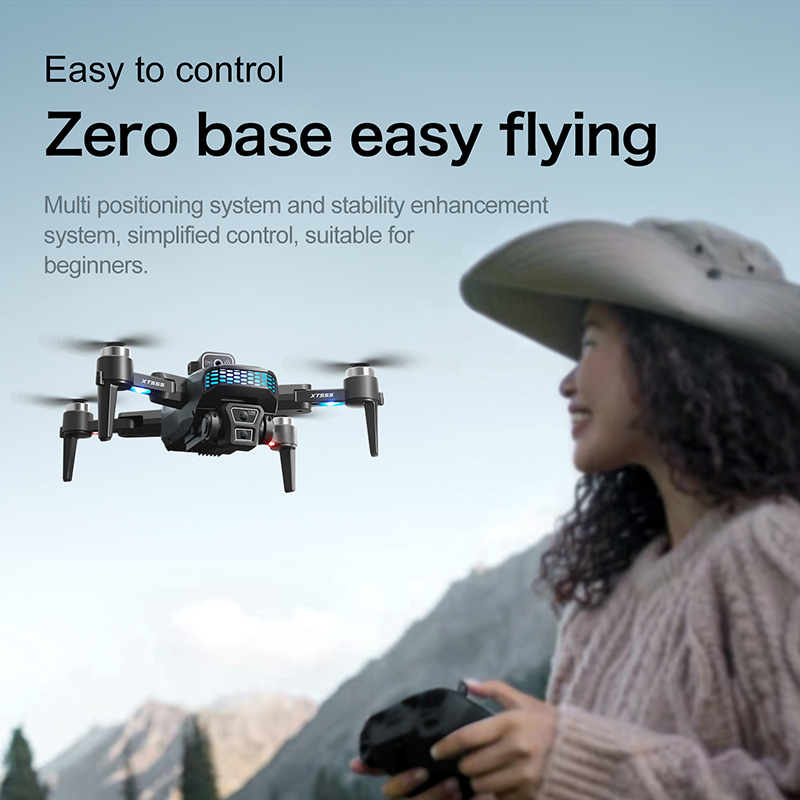 New XT555 GPS RC Drone Cam Pro - مراجعة Drone Rc Foldable وسعره