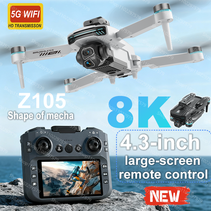 New Z105 RC Drone 8K Professio - مراجعة Drone Without Rc وسعره
