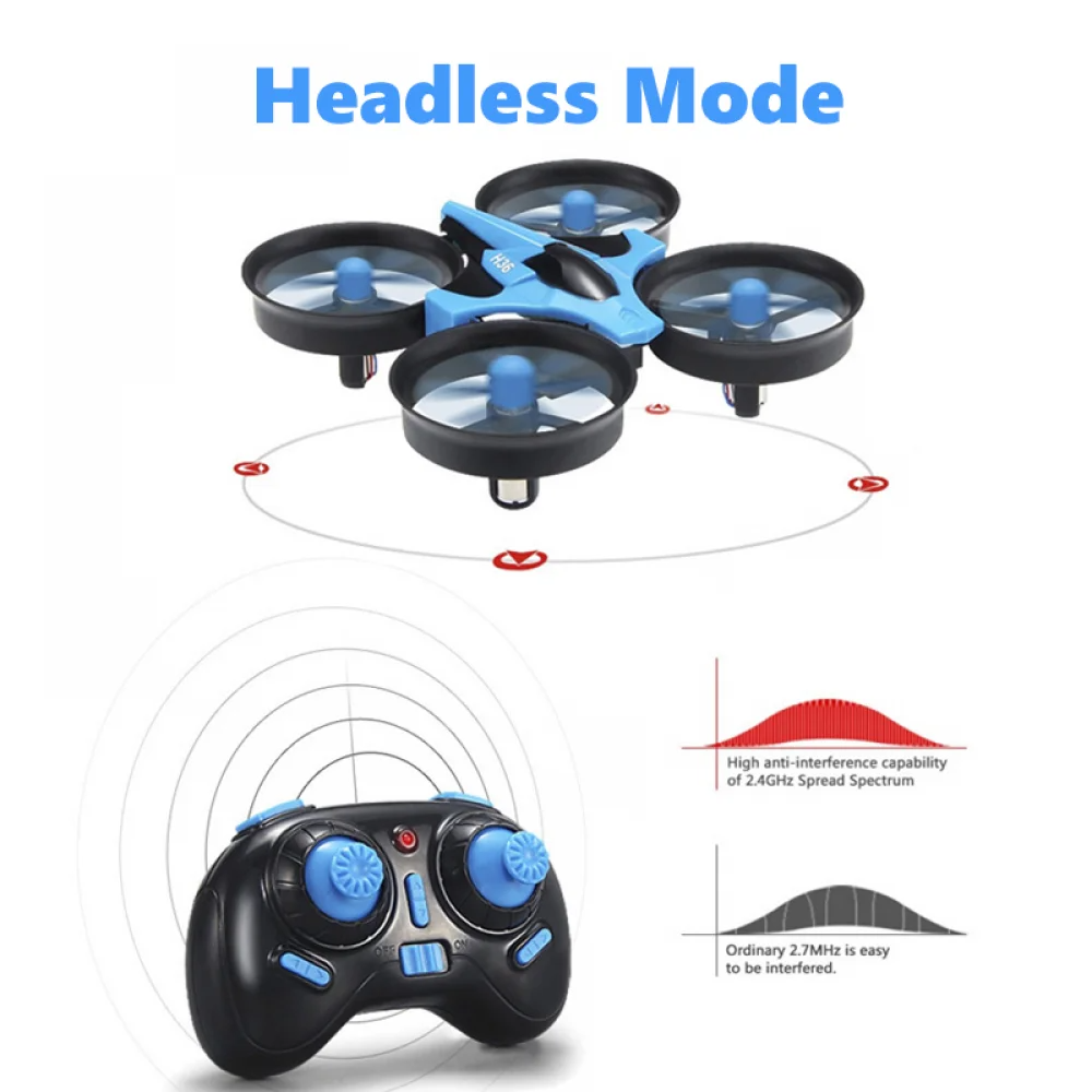 JJRC H36 Mini Rc Drone 4ch 6-A - مراجعة Drone Without Rc وسعره