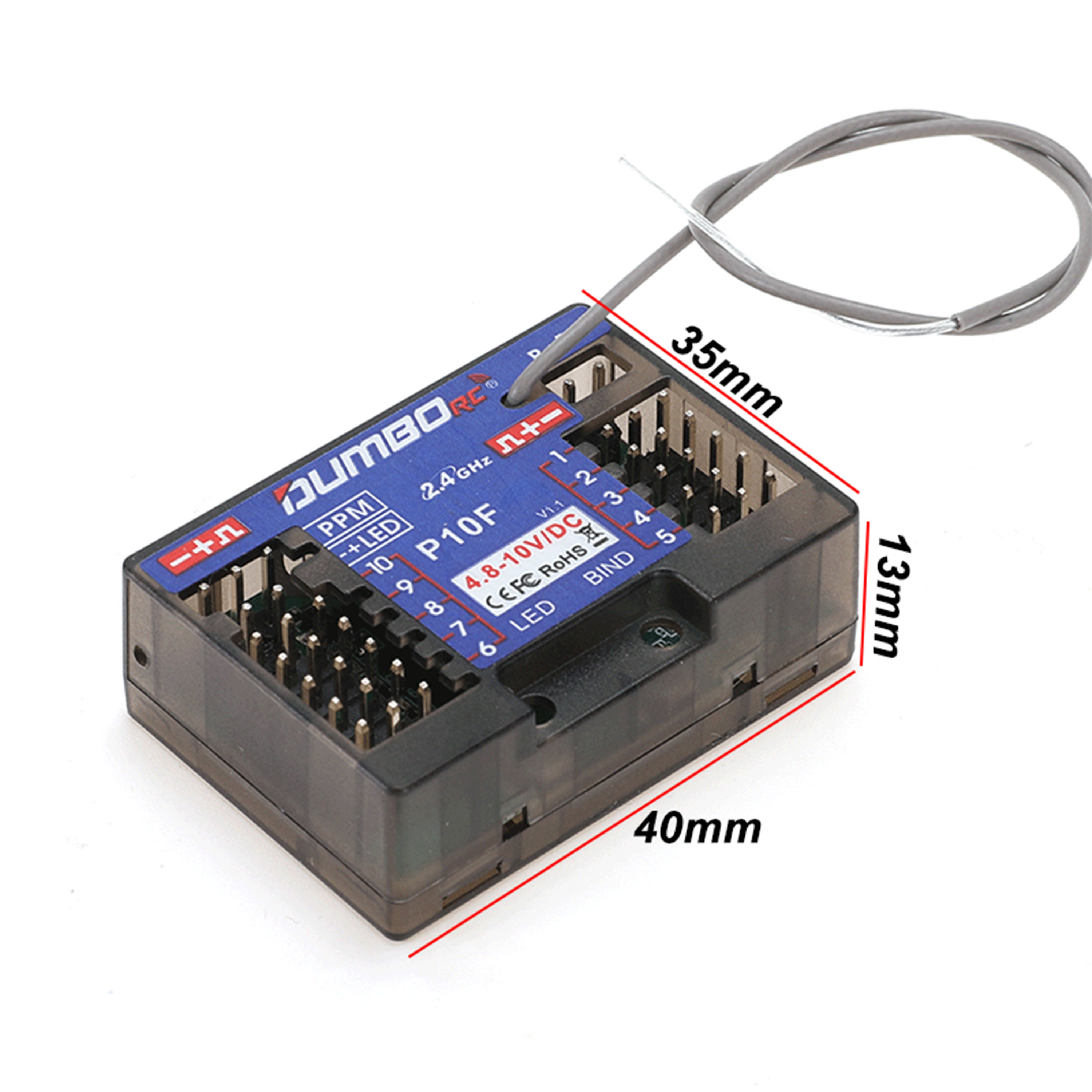DUMBORC P10F P10FG 10CH 2.4GHz - مراجعة Rc Transmitter وسعره