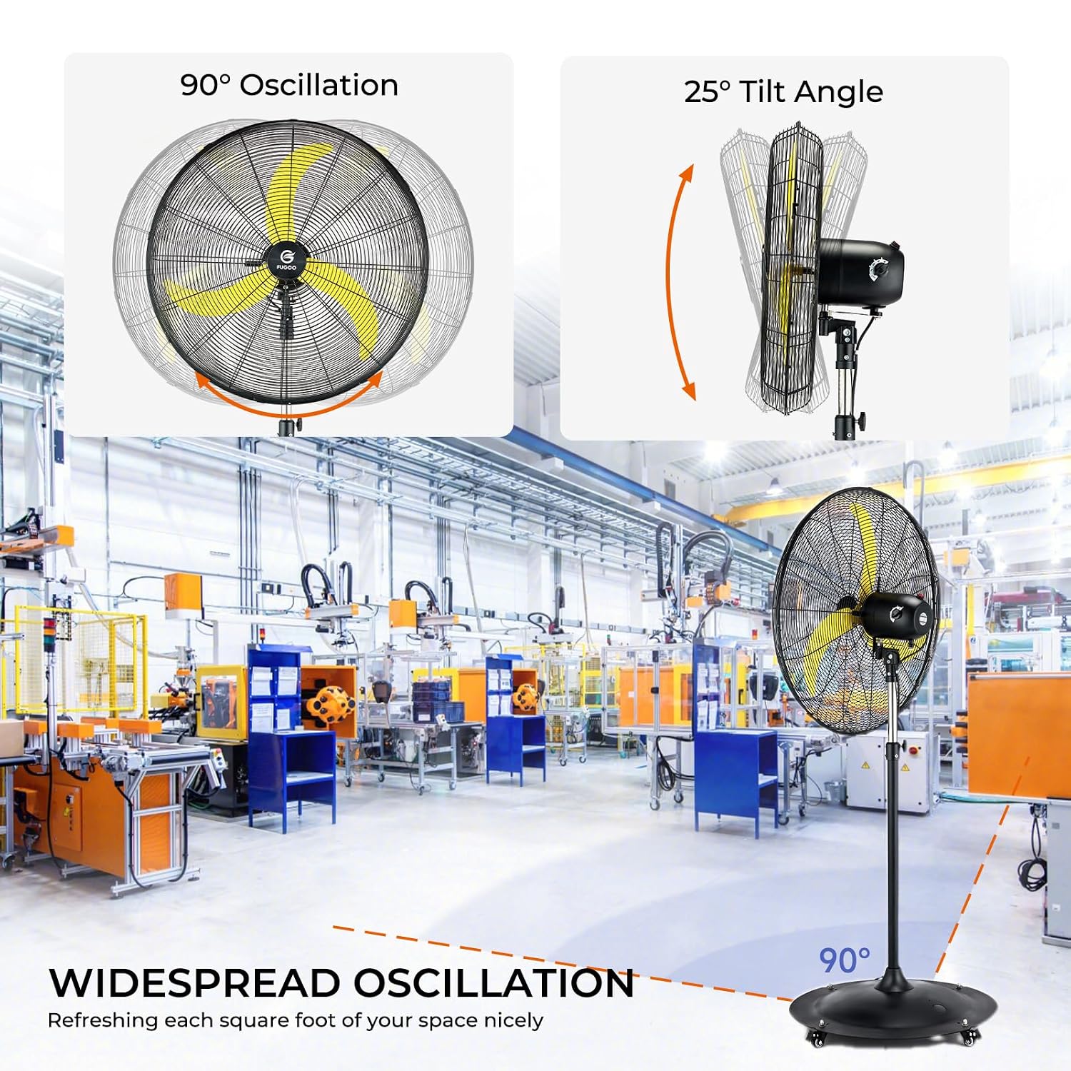 24'' Outdoor Oscillating Pedes - مراجعة Brushless Motor وسعره