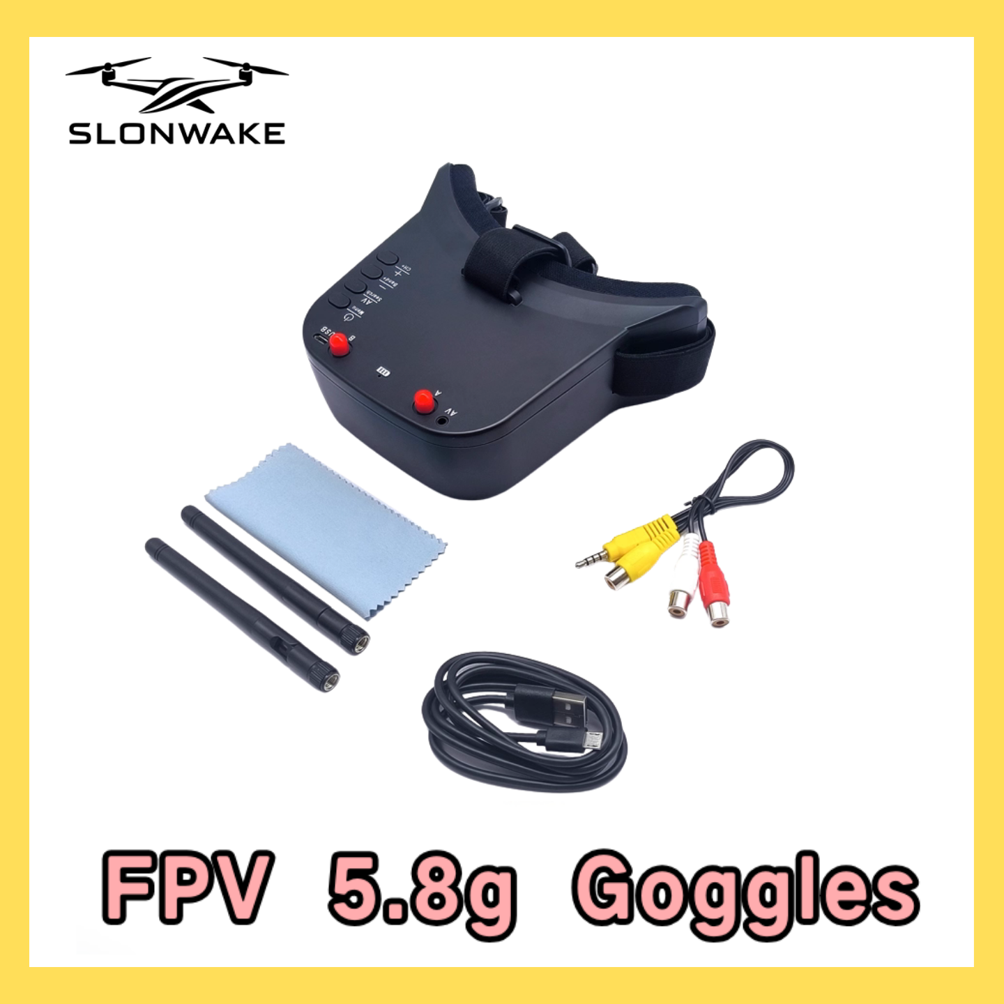 SLONWAKE 5.8G 48CH FPV 400mw V - مراجعة Drone Rc1 وسعره