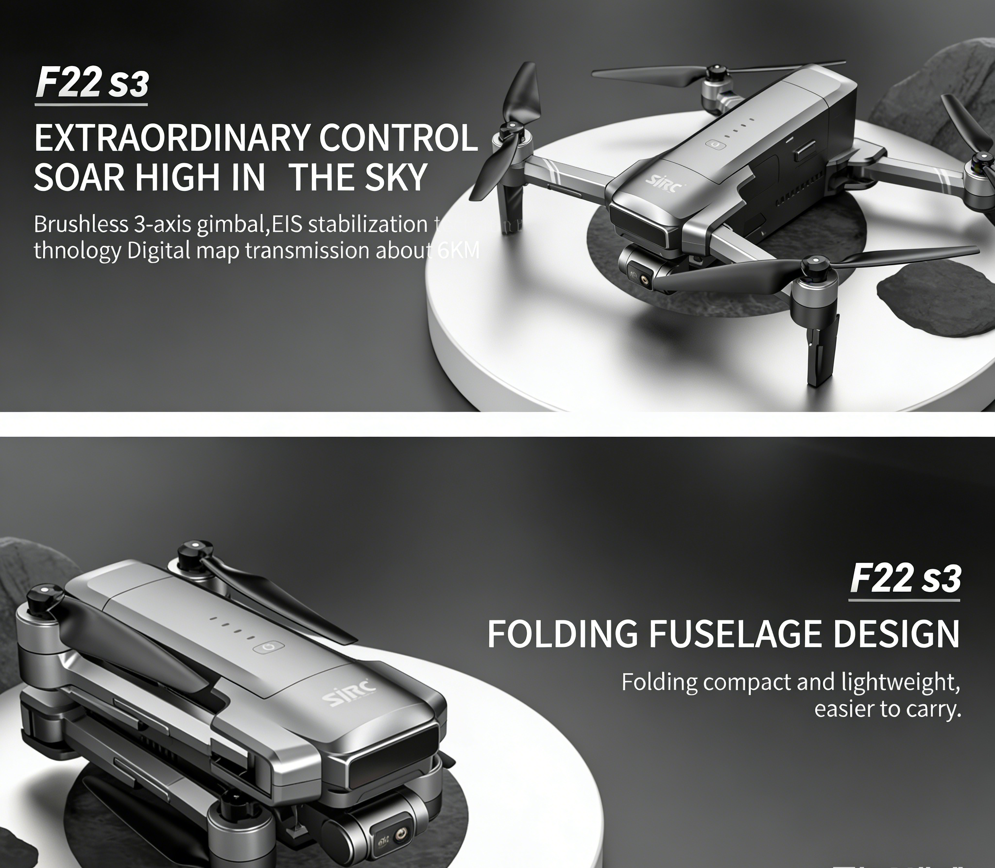SJRC F22 S3 pro Foldable RC Qu - مراجعة Drone F22 Rc وسعره