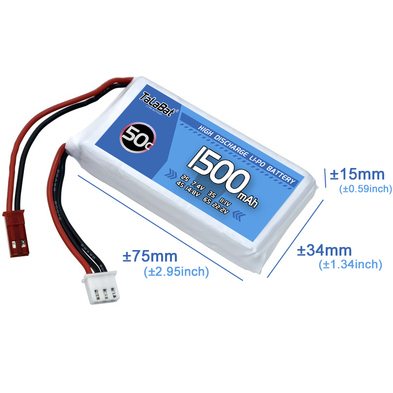 3Pcs TalaBat 50C 1500mAh 7.4V  - مراجعة Drone Zll Rc وسعره