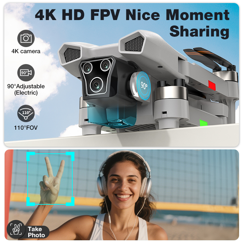 NEW Hot L017 Pro Drone Brushle - مراجعة Drone Rc Foldable وسعره