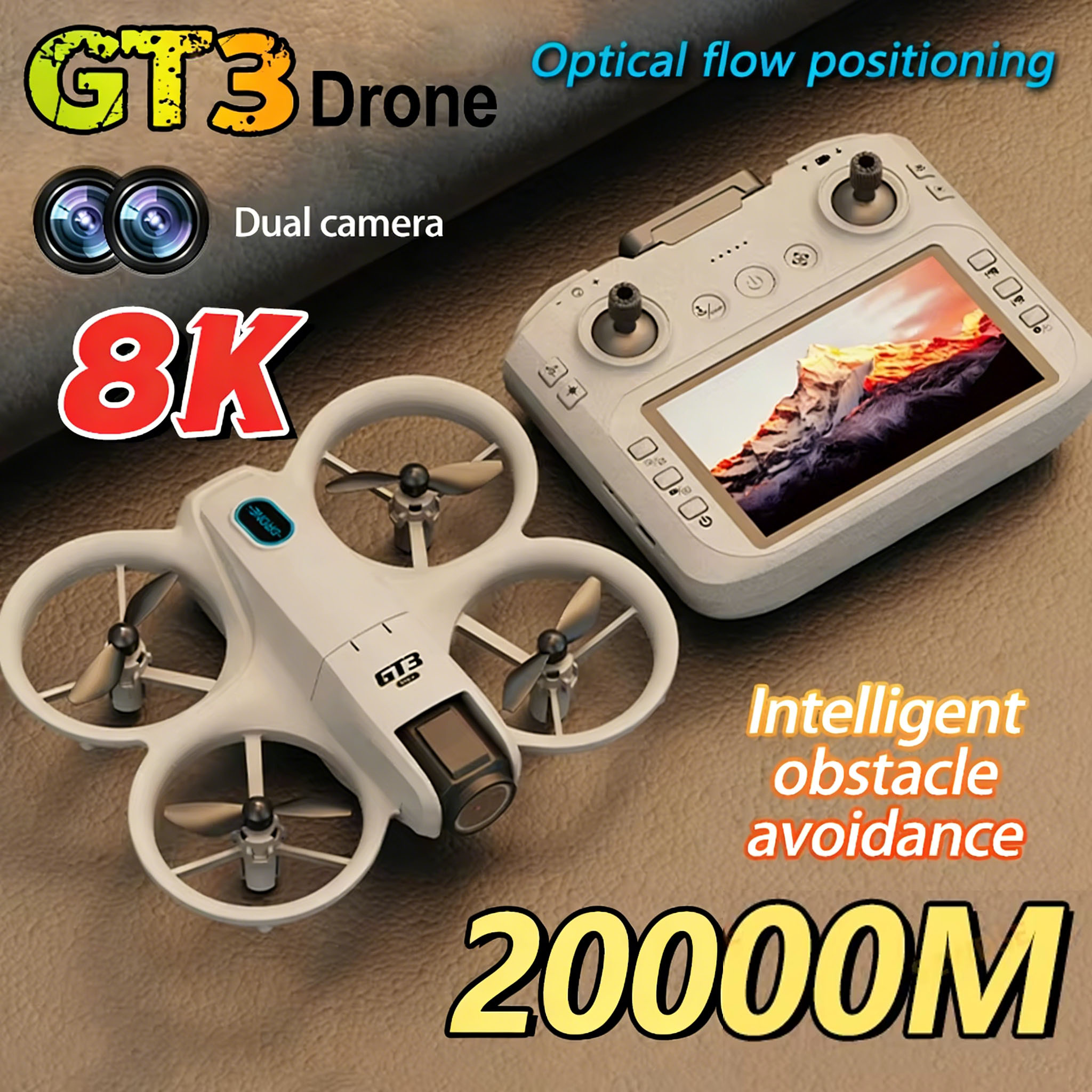 2026 New GT3 Mini Hot Drone 8K - مراجعة Drone Without Rc وسعره