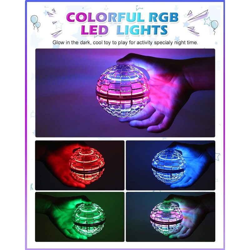 Magic Flying Orb Ball with Lig - مراجعة Drone Without Rc وسعره
