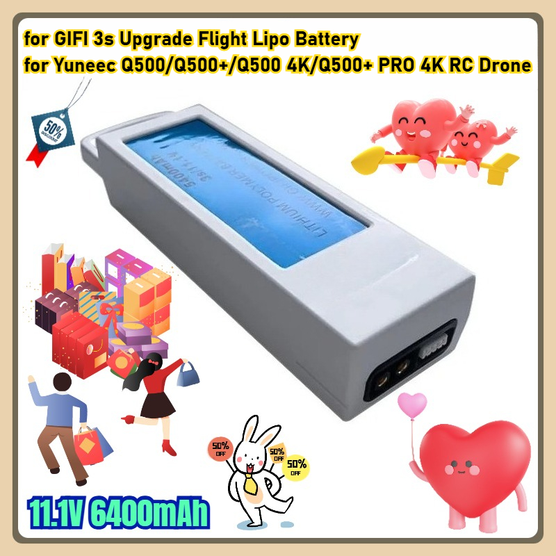 11.1V 6400mAh for GIFI 3s Upgr - مراجعة Drone Zll Rc وسعره